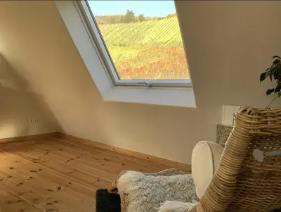 Ein Sitzbereich in der Unterkunft Das Mosel Ferienhaus