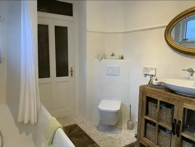 Ein Badezimmer in der Unterkunft Das Mosel Ferienhaus
