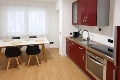 Küche/Küchenzeile in der Unterkunft Comfort Stay Koblenz