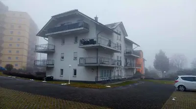 Das Gebäude in dem sich die Ferienwohnung befindet
