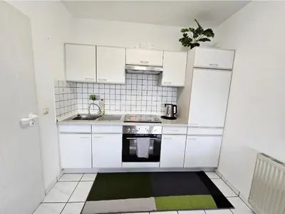 Küche/Küchenzeile in der Unterkunft Apartment Kliniknähe