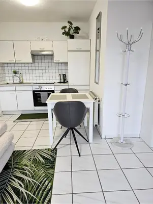 Küche/Küchenzeile in der Unterkunft Apartment Kliniknähe