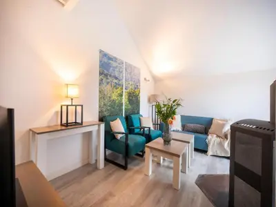 Ein Sitzbereich in der Unterkunft Holiday home in Hambachtal Boutique Resort