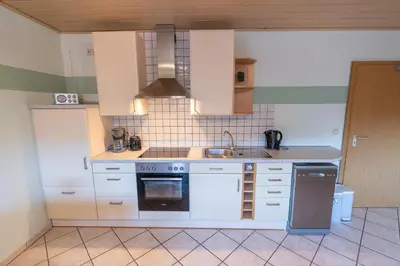 Küche/Küchenzeile in der Unterkunft Gästehaus Franzmann