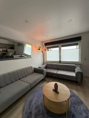 Ein Sitzbereich in der Unterkunft Wohlfühl Apartment Neuwied-Irlich