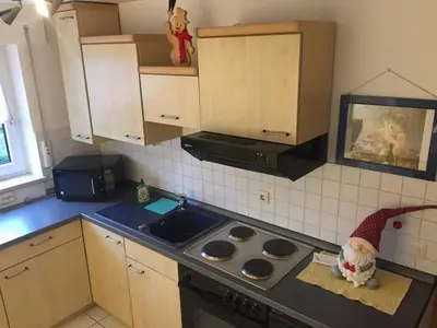 Küche/Küchenzeile in der Unterkunft Gemütliche 2-Zimmer Wohnung