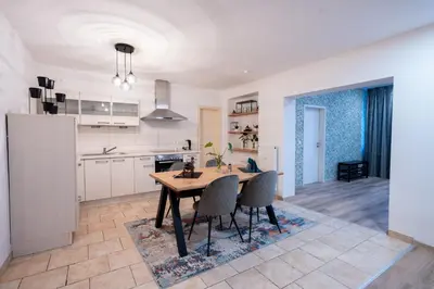 Küche/Küchenzeile in der Unterkunft Central Gerolstein Panorama Apartment