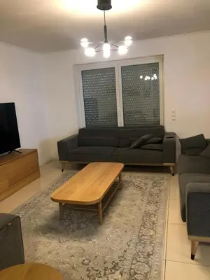 Ein Sitzbereich in der Unterkunft Ahornweg