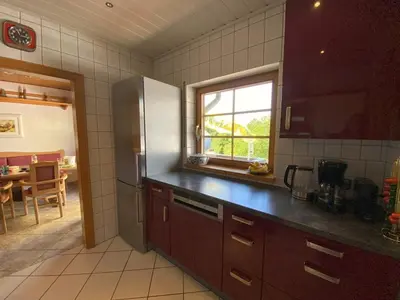 Küche/Küchenzeile in der Unterkunft Auszeit Ferienhaus Nr 2 und 2a