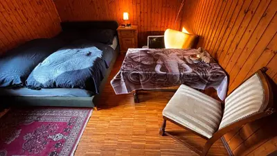 Ein Bett oder Betten in einem Zimmer der Unterkunft NATURRAUM - WELLNESSOASE am MITTELRHEINTAL