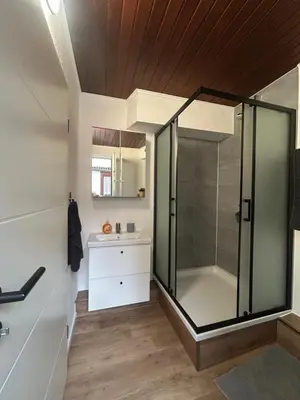 Ein Badezimmer in der Unterkunft Altes Weingut Ludwig
