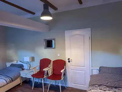 Ein Bett oder Betten in einem Zimmer der Unterkunft Ferienhaus Sonnentälchen Weinberg