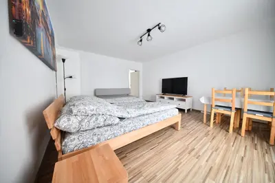 Ein Bett oder Betten in einem Zimmer der Unterkunft Koblenz City Center Apartments