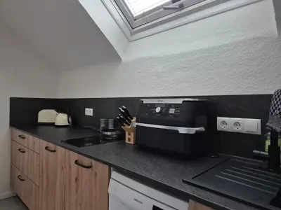 Küche/Küchenzeile in der Unterkunft Ferienwohnung Lucia in Rech