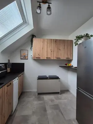 Küche/Küchenzeile in der Unterkunft Ferienwohnung Lucia in Rech