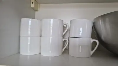 Kaffee-/Teezubehör in der Unterkunft I Schöne Wohnung in Bingen mit phantastischem Blick auf die Nahe Fewo für Monteure-A
