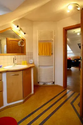 Küche/Küchenzeile in der Unterkunft Öko-Appartement Melanie