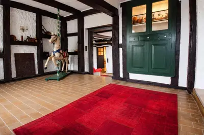 Ein Bett oder Betten in einem Zimmer der Unterkunft Ferien im Kellisch-Haus