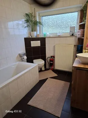 Ein Badezimmer in der Unterkunft Ferienwohnung Seeblick