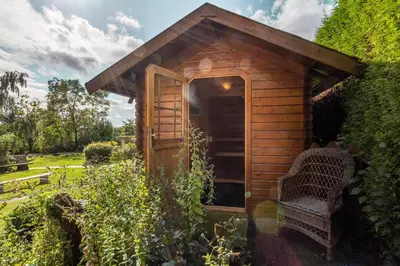Ein Garten an der Unterkunft Ferienhaus Eifelblick