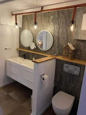 Ein Badezimmer in der Unterkunft Ferienwohnung Bei Margot