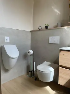 Ein Badezimmer in der Unterkunft Gartenlodge im Grünen