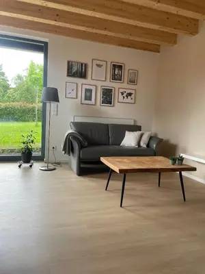Ein Sitzbereich in der Unterkunft Gartenlodge im Grünen