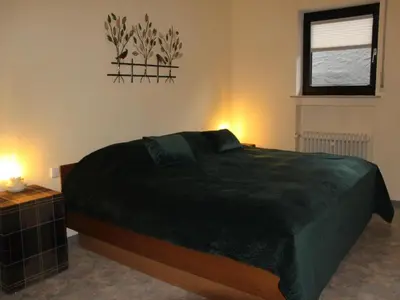 Ein Bett oder Betten in einem Zimmer der Unterkunft Holiday home in Altstrimmig near nature park