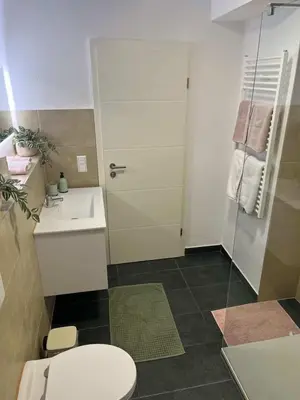 Ein Badezimmer in der Unterkunft Ferienwohnung Blerta