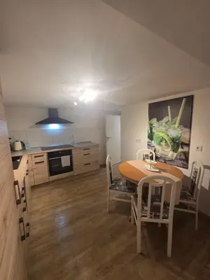 Küche/Küchenzeile in der Unterkunft Ferienwohnung Mondstube