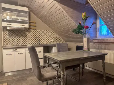 Küche/Küchenzeile in der Unterkunft Ferienwohnung Sonnentälchen