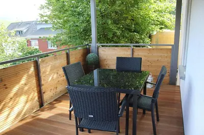 Ein Balkon oder eine Terrasse in der Unterkunft Ferienwohnung Laurent