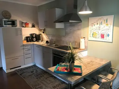 Küche/Küchenzeile in der Unterkunft Ferienwohnung Laurent