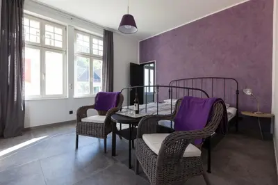 Ein Sitzbereich in der Unterkunft Guesthouse Altes Rathaus