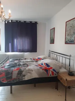 Ein Bett oder Betten in einem Zimmer der Unterkunft Pension Rodenburg