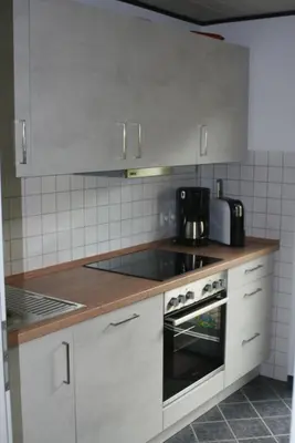 Küche/Küchenzeile in der Unterkunft Ferienwohnung Jatta