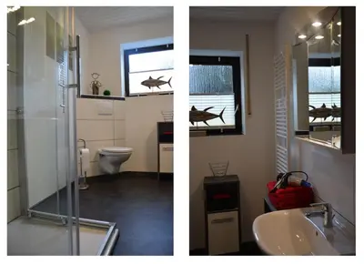 Ein Badezimmer in der Unterkunft Ferienwohnung Hedi