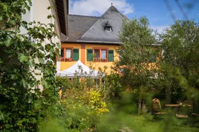 Ein Garten an der Unterkunft Bio-Weingut Staffelter Hof