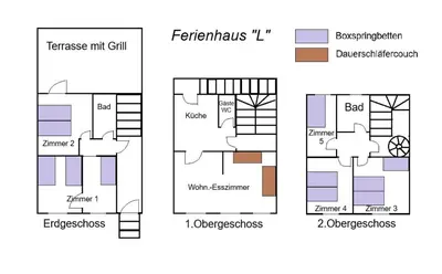 Grundriss der Unterkunft Ferienanlage - Am Moselufer