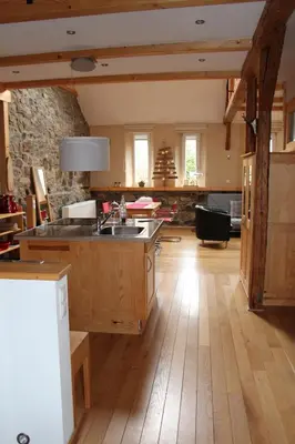 Küche/Küchenzeile in der Unterkunft Bauernhaus in der Bachstraße