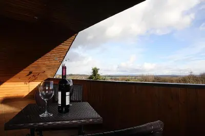 Getränke in der Unterkunft Ferienwohnung Panoramaweg