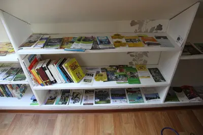 Die Bibliothek in der Ferienwohnung