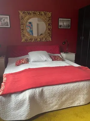 Ein Bett oder Betten in einem Zimmer der Unterkunft Haus zum Rhein