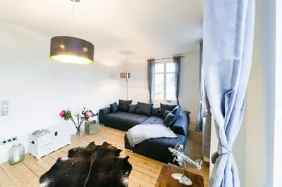 Ein Sitzbereich in der Unterkunft DesignLodge Apartments