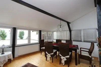 Ein Sitzbereich in der Unterkunft Ferienhaus DaVinci