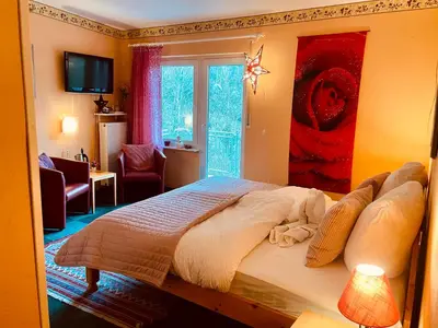 Ein Bett oder Betten in einem Zimmer der Unterkunft Fata Morgana