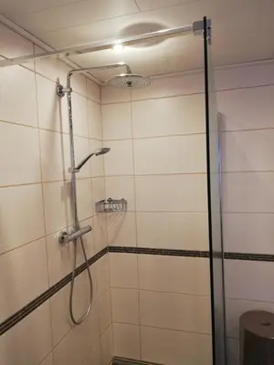Ein Badezimmer in der Unterkunft Lorettablick