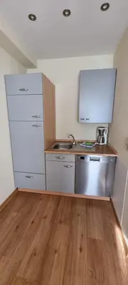 Küche/Küchenzeile in der Unterkunft Ferienwohnung Jo Secco