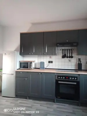 Küche/Küchenzeile in der Unterkunft Ferienwohnung Cillien