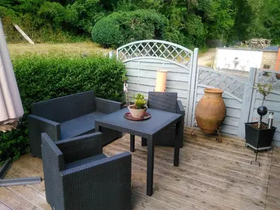 Ein Garten an der Unterkunft Ferienwohnung Cillien